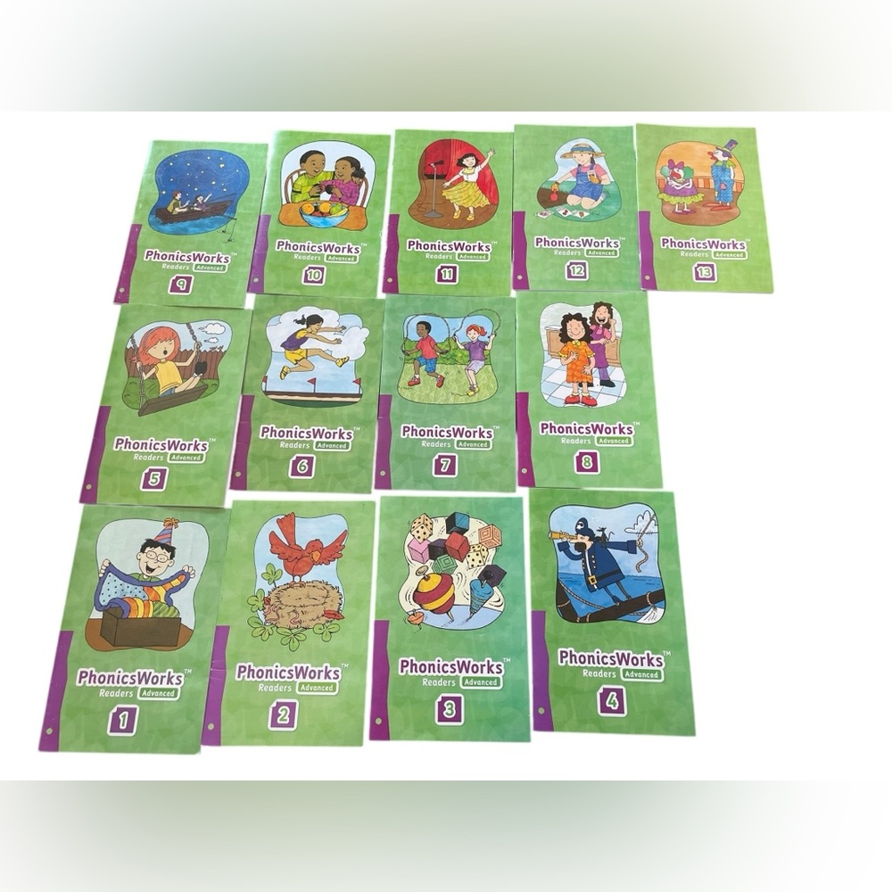 K12 PhonicsWorks Readers Advanced Set 1 1st 2nd Grade Homeschool Phonics Books